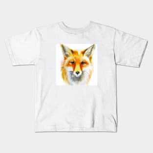 Watercolor Fox Kids T-Shirt